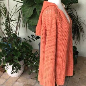 Sundance terra cotta sweater with Hood - Large